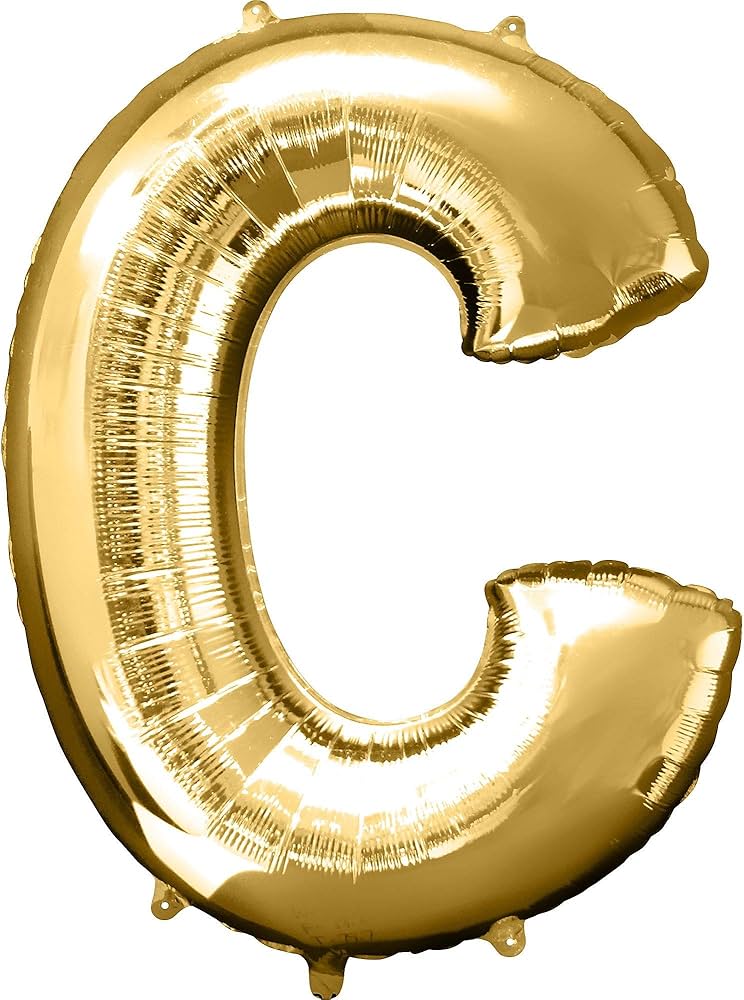 34"  Gold Letter - C