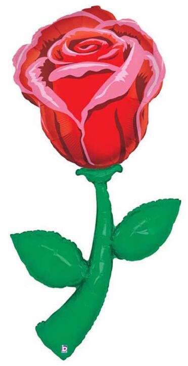 5' Supershape Mylar - Rose