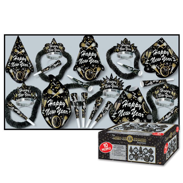 New Year Party Kit - New Year Tymes Assortment for 10