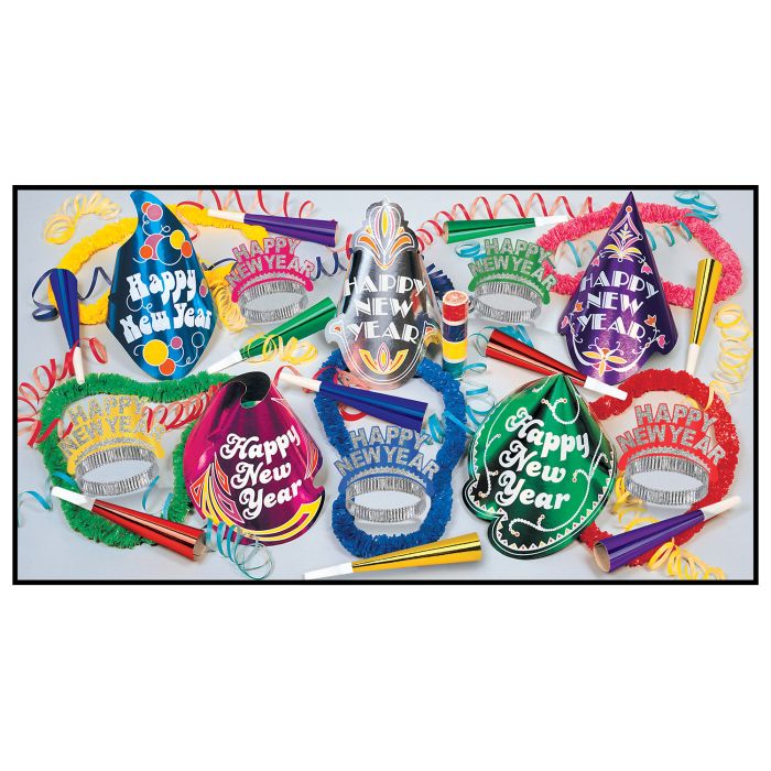 New Year's Eve Party Kit - American Asst (For 10 People)