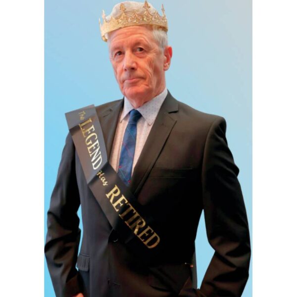 The Legend Has Retired Crown & Sash Set