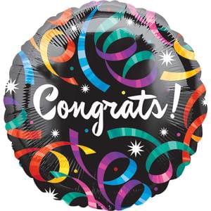 18" Mylar - Congrats Streamers