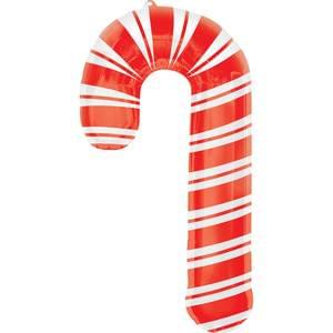 Holiday Candy Cane Super Shape Mylar - 37"