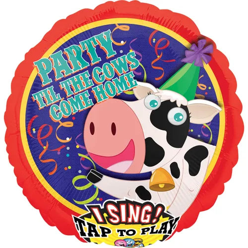 28" Sing-A-Tune Mylar - Party Til Cows Come Home