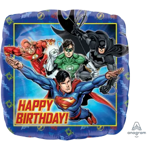 17" Happy Birthday Justice League Mylar