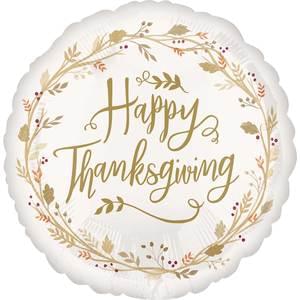 Happy Thanksgiving Mylar - 18"
