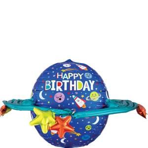 Birthday Colorful Galaxy Mylar