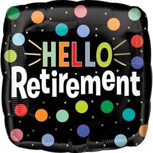 Hello Retirement Mylar - 18"