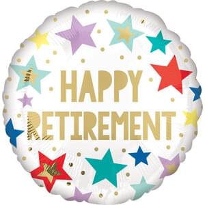 18" Mylar - Happy Retirement