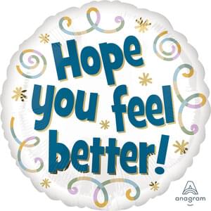 18" Hope You Feel Better Mylar