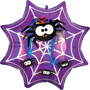 Iridescent Spider Web Mylar - 22"