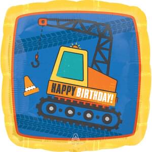 Construction Happy Birthday - 18"