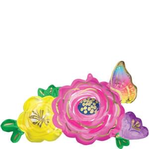 Flowers and Butterfly Mylar