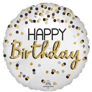 28" Happy Birthday Confetti Mylar