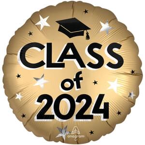 Satin Class Of 2024 Mylar - 18"