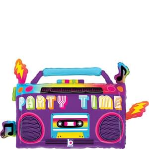 28" Party Time Boom Box Mylar