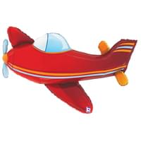 37" Supershape - Red Airplane