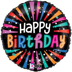 Colorful Birthday Sparkles - 18"