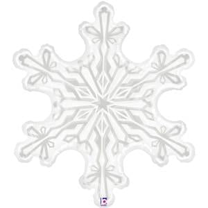 Clear Snowflake Shape Mylar - 38"