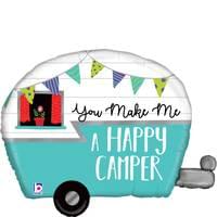 31" Supershape Mylar - Happy Camper