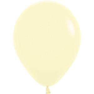 5" Pastel Matte Yellow 100ct - Sempertex