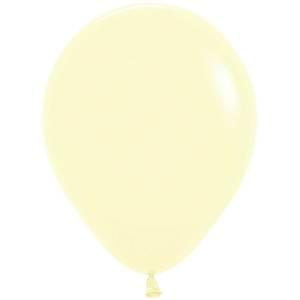 11" Pastel Matte Yellow 100ct - Sempertex