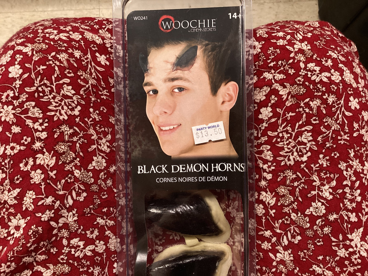 Black demon horns
