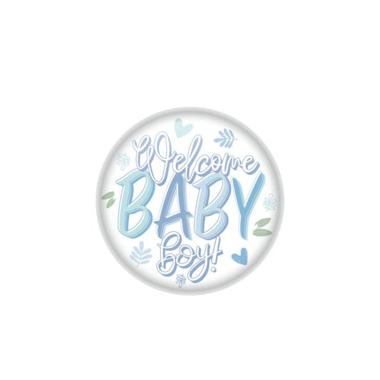 Button - Welcome Baby Boy!