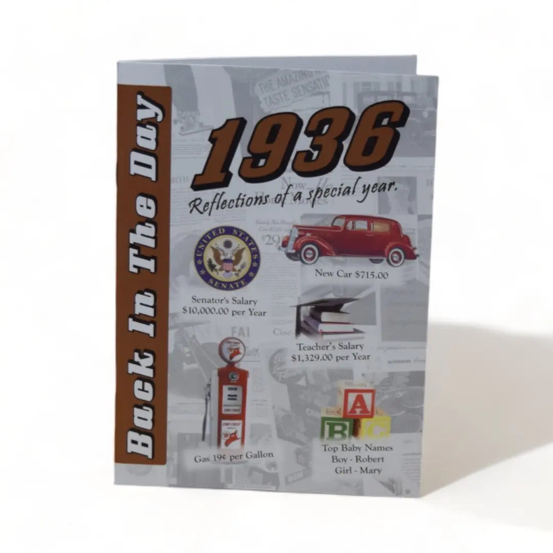Back In The Day Almanac - 1936