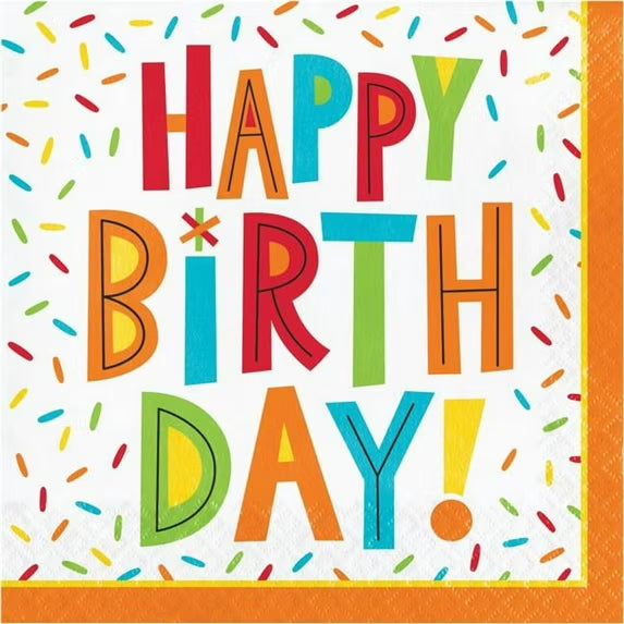 Birthday Fun-  Lunch Napkins 16ct