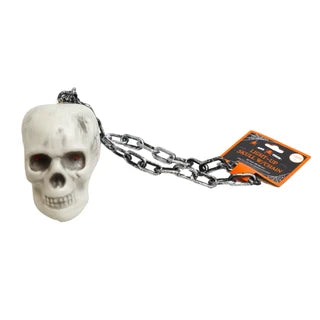 Light-Up Skull W/ Chain