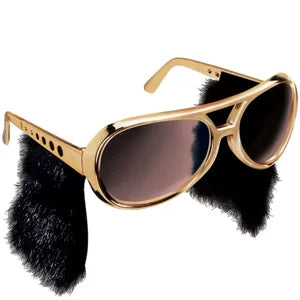 Rock and Roll Sunglasses With Long Side Burns