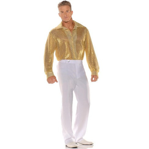Gold Sequin Shirt