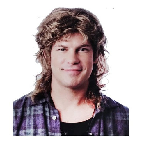 Hipster Mullet Wig - Mixed Blonde
