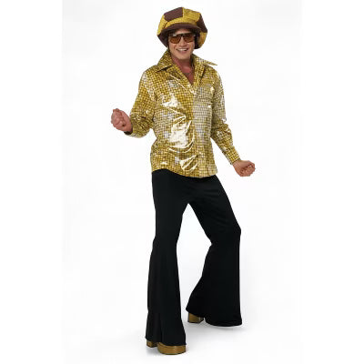 Disco Shirt & Hat Set - Gold