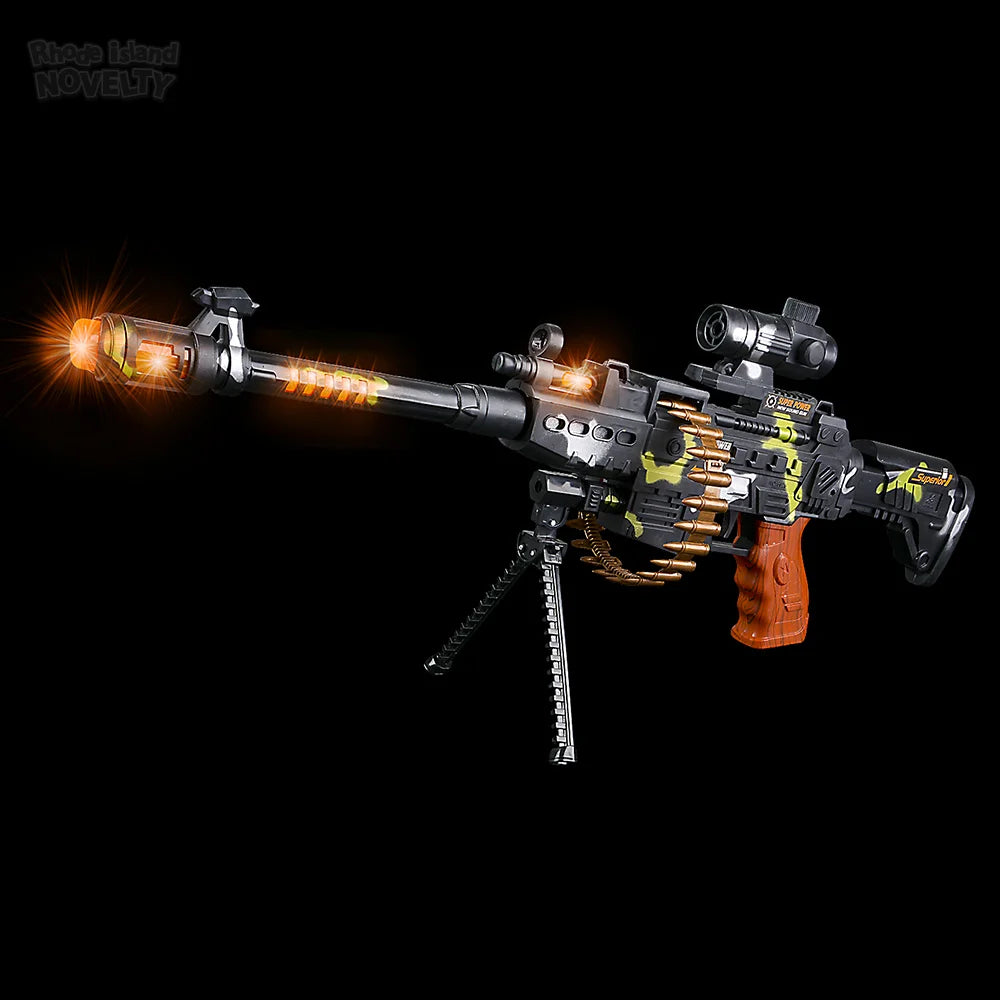 Light up machine gun