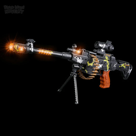 Light up machine gun