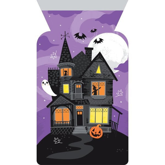 Zipper Seal Treat Bag - Haunted House 12ct.