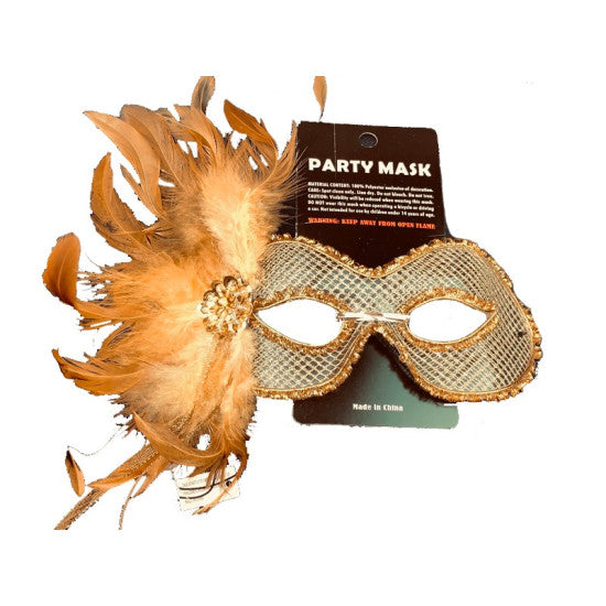 Fancy Party Eye Masks - Gold