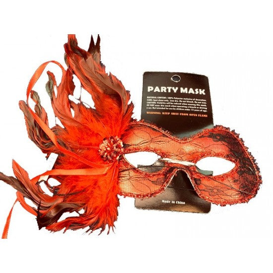 Fancy Party Eye Masks - Red