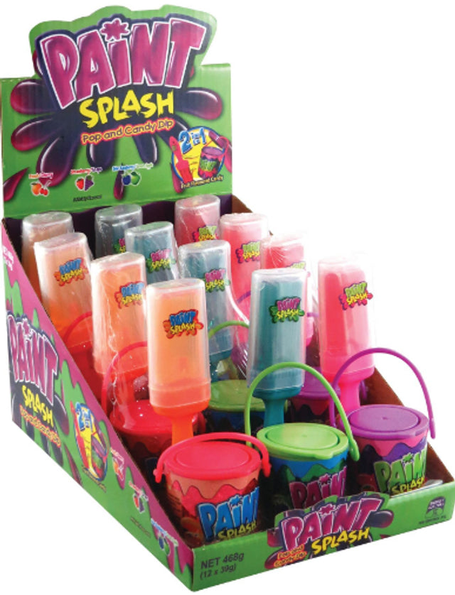 Paint Splash LolliPop w/Sour Syrup Dip