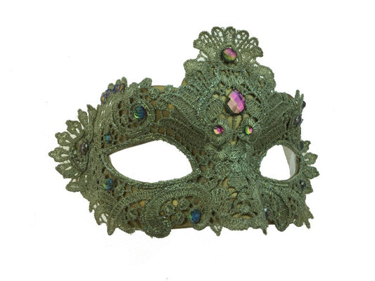 Venetian Lace Masquerade Mask - Gold