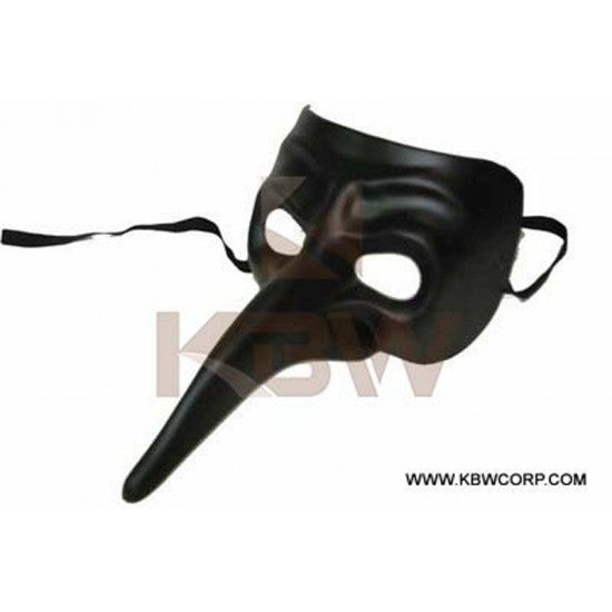 Venetian Black Long Nose Carnival Mask