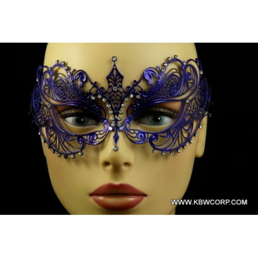 Metal Bat Style Masquerade Mask - Dark Blue