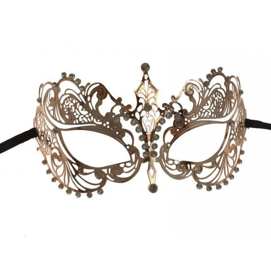 Metal Masquerade Mask - Rose Gold