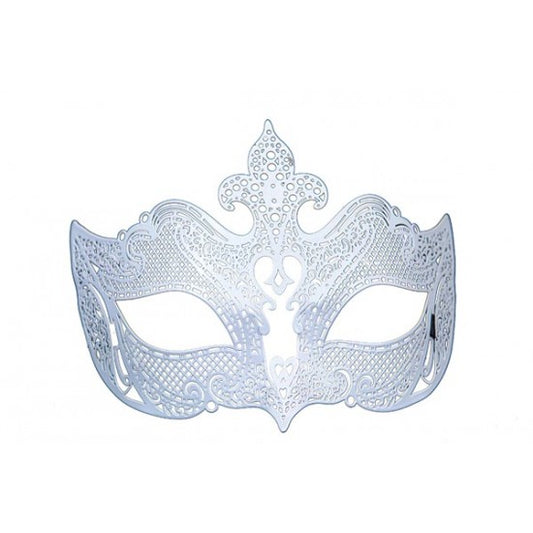 White Fleur Laser-Cut Mask