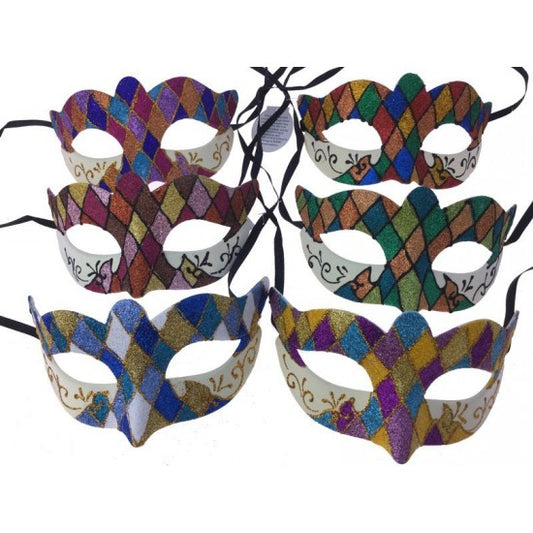 Jester Diamond Masquerade Mask