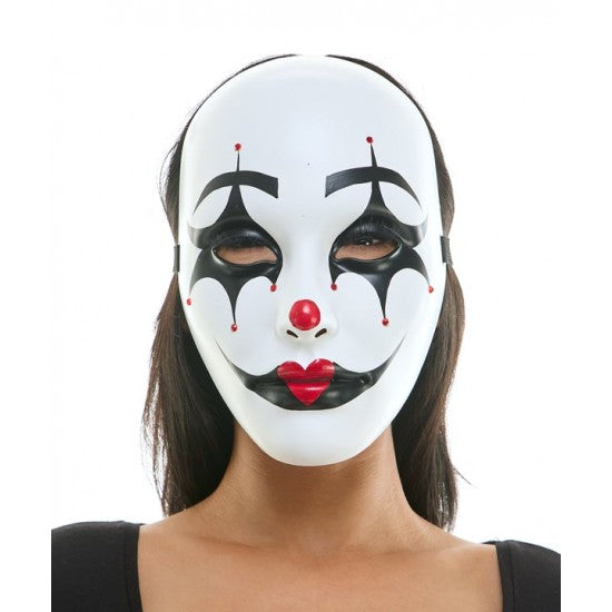 Deluxe Harlequin Clown Mask