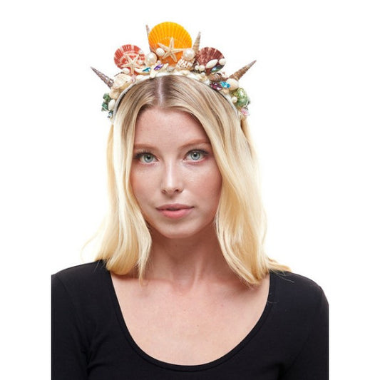 Colorful Seashell Crown Headband