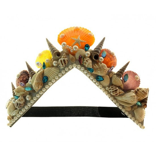 Colorful Seashell Crown Headband